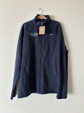 NWT Patagonia Better Sweater Dark Navy Blue Full-Zip Fleece Jacket Size Large